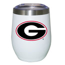 12oz White Stainless Steel Stemless Tumbler | Georgia Bulldogs COL, CurrentProduct, Drinkware_category_All, GA, Georgia Bulldogs 194207624524 $27.49