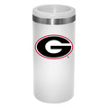 12oz White Slim Can Holder | Georgia Bulldogs