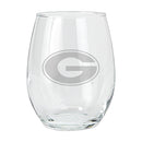 15oz Etched Stemless Tumbler | Grambling Tigers COL, CurrentProduct, Drinkware_category_All, Grambling Tigers, GRM  $12.49