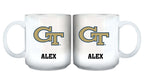 11oz White Personalized Ceramic Mug - Georgia Tech COL, CurrentProduct, Custom Drinkware, Drinkware_category_All, Georgia Tech Yellow Jackets, Gift Ideas, GT, Personalization, Personalized_Personalized 194207464939 $20.11