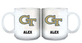 11oz White Personalized Ceramic Mug - Georgia Tech COL, CurrentProduct, Custom Drinkware, Drinkware_category_All, Georgia Tech Yellow Jackets, Gift Ideas, GT, Personalization, Personalized_Personalized 194207464939 $20.11