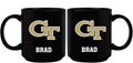 11oz Black Personalized Ceramic Mug - Georgia Tech COL, CurrentProduct, Custom Drinkware, Drinkware_category_All, Georgia Tech Yellow Jackets, Gift Ideas, GT, Personalization, Personalized_Personalized 194207389126 $20.11