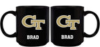 11oz Black Personalized Ceramic Mug - Georgia Tech COL, CurrentProduct, Custom Drinkware, Drinkware_category_All, Georgia Tech Yellow Jackets, Gift Ideas, GT, Personalization, Personalized_Personalized 194207389126 $20.11