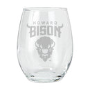 15oz Etched Stemless Tumbler | Howard Bison COL, CurrentProduct, Drinkware_category_All, HOW, Howard Bison  $12.49
