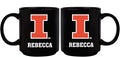 11oz Black Personalized Ceramic Mug | Illinois Fighting Illini COL, CurrentProduct, Custom Drinkware, Drinkware_category_All, Gift Ideas, ILL, Illinois Fighting Illini, Personalization, Personalized_Personalized 194207389102 $20.11