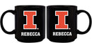 11oz Black Personalized Ceramic Mug | Illinois Fighting Illini COL, CurrentProduct, Custom Drinkware, Drinkware_category_All, Gift Ideas, ILL, Illinois Fighting Illini, Personalization, Personalized_Personalized 194207389102 $20.11