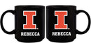 11oz Black Personalized Ceramic Mug | Illinois Fighting Illini COL, CurrentProduct, Custom Drinkware, Drinkware_category_All, Gift Ideas, ILL, Illinois Fighting Illini, Personalization, Personalized_Personalized 194207389102 $20.11