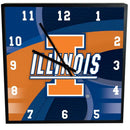 12 Inch Square Carbon Fiber Clock | Illinois Fighting Illini COL, ILL, Illinois Fighting Illini, OldProduct 687746378602 $25