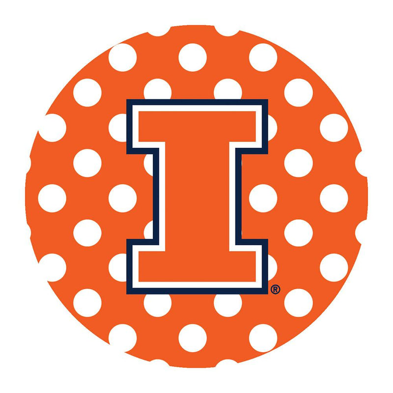Single Polka Dot Coaster | Illinois Fighting Illini
COL, ILL, Illinois Fighting Illini, OldProduct
The Memory Company