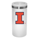 12oz White Slim Can Holder | Illinois Fighting Illini