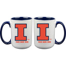 15oz Inner Color Personalized Ceramic Mug | Illinois Fighting Illini 2790PER, COL, CurrentProduct, Drinkware_category_All, ILL, Illinois Fighting Illini, Personalized_Personalized  $27.99
