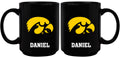 15oz Black Personalized Ceramic Mug | Iowa University COL, CurrentProduct, Drinkware_category_All, Engraved, IOW, Iowa Hawkeyes, Personalized_Personalized 194207505229 $21.86