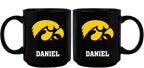 11oz Black Personalized Ceramic Mug | Iowa University COL, CurrentProduct, Custom Drinkware, Drinkware_category_All, Gift Ideas, IOW, Iowa Hawkeyes, Personalization, Personalized_Personalized 194207389027 $20.11