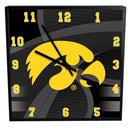 12 Inch Square Carbon Fiber Clock | Iowa University COL, IOW, Iowa Hawkeyes, OldProduct 687746320199 $25