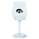 12.75oz Decal Wine Glass | Iowa University COL, Holiday_category_All, IOW, Iowa Hawkeyes, OldProduct 888966686823 $12