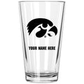 17oz Personalized Pint Glass | Iowa Hawkeyes