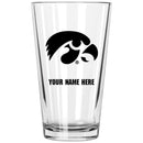 17oz Personalized Pint Glass | Iowa Hawkeyes