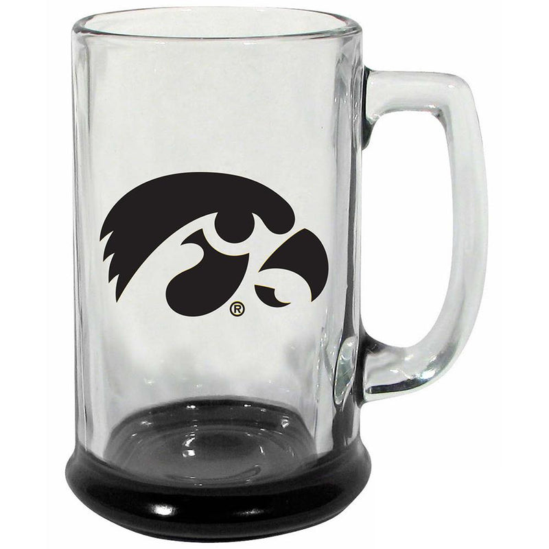 15oz Highlight Decal Glass Stein | Iowa University COL, IOW, Iowa Hawkeyes, OldProduct 888966751941 $14