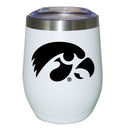 12oz White Stainless Steel Stemless Tumbler | Iowa Hawkeyes COL, CurrentProduct, Drinkware_category_All, IOW, Iowa Hawkeyes 194207624562 $27.49