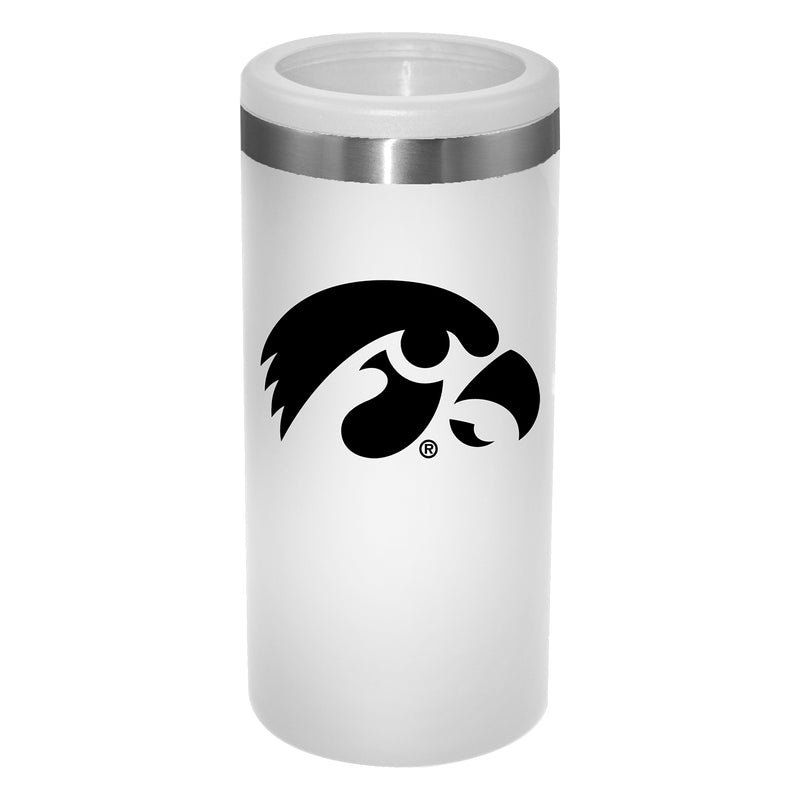 12oz White Slim Can Holder | Iowa Hawkeyes