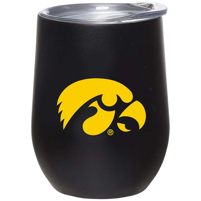 12oz Matte Stainless Steel Stemless Tumbler | Iowa COL, CurrentProduct, Drinkware_category_All, IOW, Iowa Hawkeyes 888966600362 $32.99