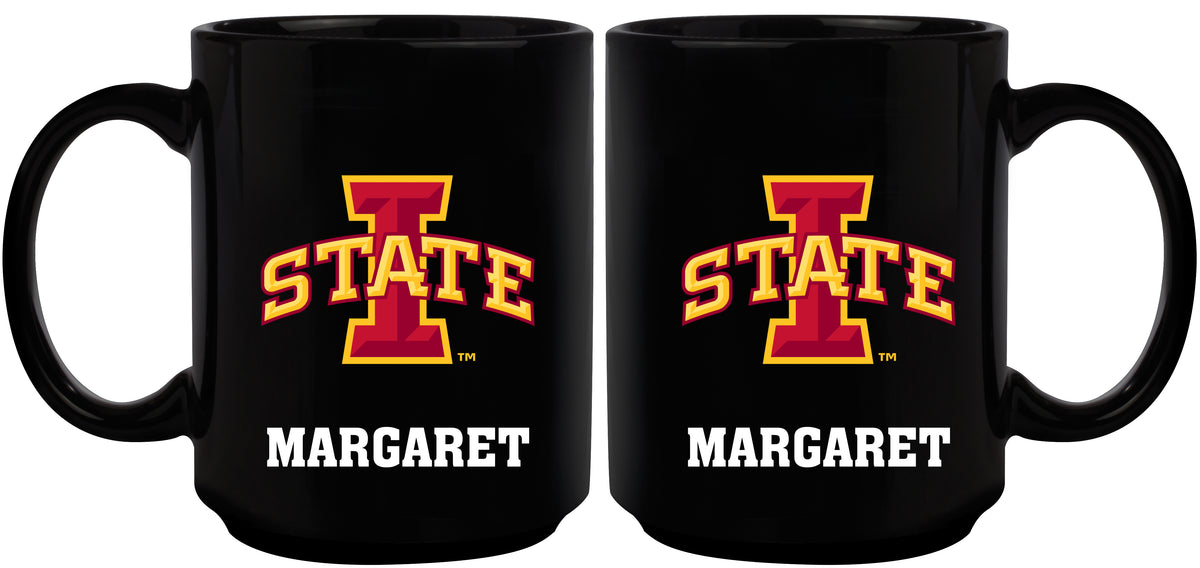 15oz. Black Personalized Ceramic Mug- Iowa State
COL, CurrentProduct, Drinkware_category_All, Engraved, Iowa State Cyclones, IWS, Personalized_Personalized
The Memory Company