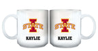 11oz White Personalized Ceramic Mug - Iowa State COL, CurrentProduct, Custom Drinkware, Drinkware_category_All, Gift Ideas, Iowa State Cyclones, IWS, Personalization, Personalized_Personalized 194207464977 $20.11