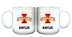 11oz White Personalized Ceramic Mug - Iowa State COL, CurrentProduct, Custom Drinkware, Drinkware_category_All, Gift Ideas, Iowa State Cyclones, IWS, Personalization, Personalized_Personalized 194207464977 $20.11