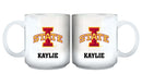 11oz White Personalized Ceramic Mug - Iowa State COL, CurrentProduct, Custom Drinkware, Drinkware_category_All, Gift Ideas, Iowa State Cyclones, IWS, Personalization, Personalized_Personalized 194207464977 $20.11