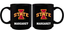 11oz Black Personalized Ceramic Mug - Iowa State COL, CurrentProduct, Custom Drinkware, Drinkware_category_All, Gift Ideas, Iowa State Cyclones, IWS, Personalization, Personalized_Personalized 194207388976 $20.11