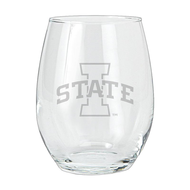 15oz Etched Stemless Tumbler | Iowa State Cyclones COL, CurrentProduct, Drinkware_category_All, Iowa State Cyclones, IWS 194207264850 $12.49