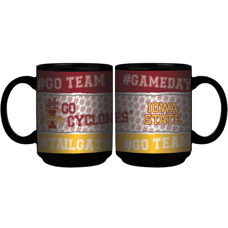 15oz Black Hashtag Mug |  Iowa State COL, Iowa State Cyclones, IWS, OldProduct 888966256118 $13