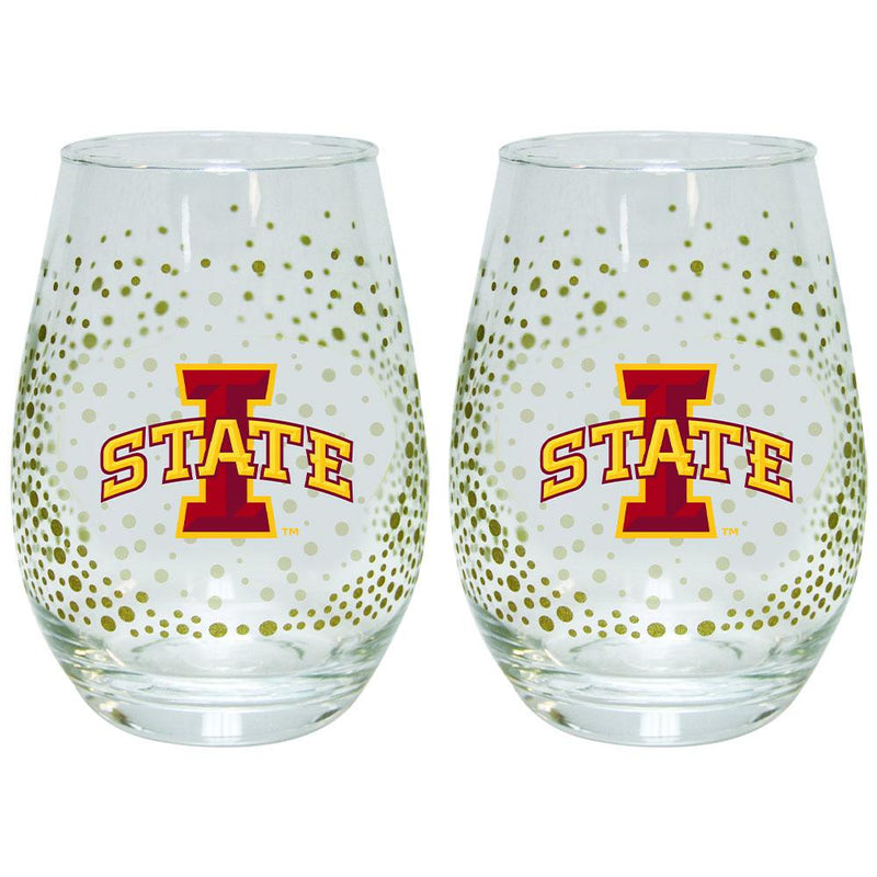 2 Pack Glitter Stemless Wine Tumbler | IOWA ST
COL, Iowa State Cyclones, IWS, OldProduct
The Memory Company
