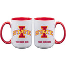 15oz Inner Color Personalized Ceramic Mug | Iowa State Cyclones 2790PER, COL, CurrentProduct, Drinkware_category_All, Iowa State Cyclones, IWS, Personalized_Personalized  $27.99