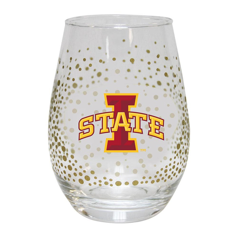15 oz Glitr Stmless Wn Gls IOWA ST COL, Iowa State Cyclones, IWS, OldProduct 888966958814 $14