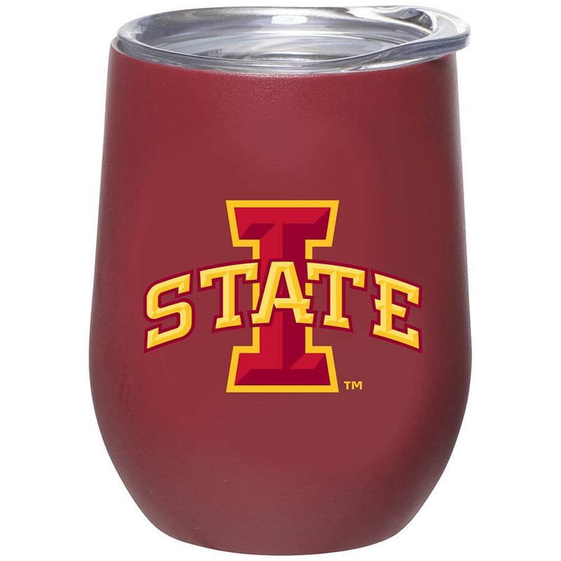 12oz Matte Stainless Steel Stemless Tumbler | Iowa St COL, CurrentProduct, Drinkware_category_All, Iowa State Cyclones, IWS 888966600355 $32.99