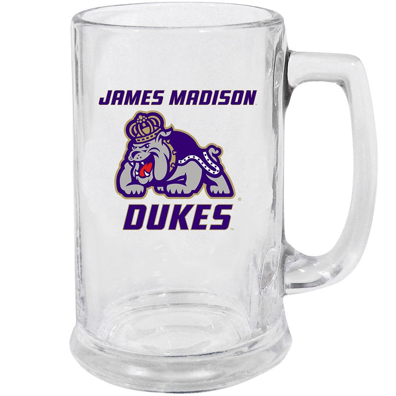 15oz Decal Glass Stein JMU COL, James Madison Dukes, JMU, OldProduct 888966752801 $13