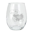 15oz Etched Stemless Tumbler | Kansas Jayhawks COL, CurrentProduct, Drinkware_category_All, KAN, Kansas Jayhawks 194207264874 $12.49