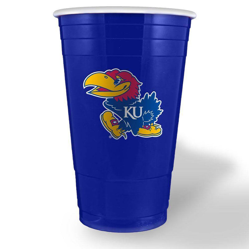 11oz Blue Plastic Cup | Kansas University COL, KAN, Kansas Jayhawks, OldProduct 687746076522 $10