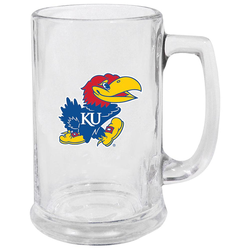 15oz Decal Glass Stein | Kansas Jayhawks COL, KAN, Kansas Jayhawks, OldProduct 888966753327 $13