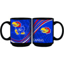 15oz Dynamic Style Black Mug | Kansas University COL, CurrentProduct, Drinkware_category_All, KAN, Kansas Jayhawks 888966971493 $15.49