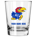 15oz Personalized Stemless Glass | Kansas Jayhawks