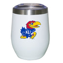12oz White Stainless Steel Stemless Tumbler | Kansas Jayhawks COL, CurrentProduct, Drinkware_category_All, KAN, Kansas Jayhawks 194207624586 $27.49