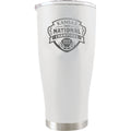 20oz Etched White Stainless Steel Tumbler | Kansas Jayhawks Men's Basketball National Champions 2022