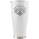 20oz Etched White Stainless Steel Tumbler | Kansas Jayhawks Men's Basketball National Champions 2022