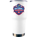 30oz White Stainless Steel Tumbler | Kansas Jayhawks Men's Basketball National Champions 2022