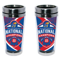 16oz Stainless Steel Tumbler with Insert | Kansas Jayhawks Men's Basketball National Champions 2022