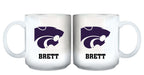 11oz White Personalized Ceramic Mug - Kansas State COL, CurrentProduct, Custom Drinkware, Drinkware_category_All, Gift Ideas, Kansas State Wildcats, KAS, Personalization, Personalized_Personalized 194207464991 $20.11