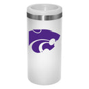 12oz White Slim Can Holder | Kansas State Wildcats