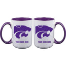 15oz Inner Color Personalized Ceramic Mug | Kansas State Wildcats 2790PER, COL, CurrentProduct, Drinkware_category_All, Kansas State Wildcats, KAS, Personalized_Personalized  $27.99